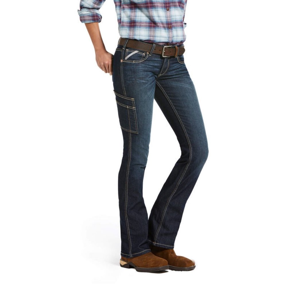 ARIAT REBAR Western Jeans 28S Mid Rise Stretch Bootcut NWT